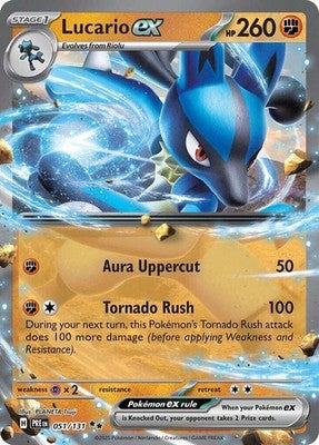Lucario ex #51 Holofoil | Prismatic Evolutions