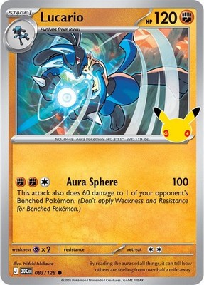 Lucario #83 Holofoil | 30th Celebration