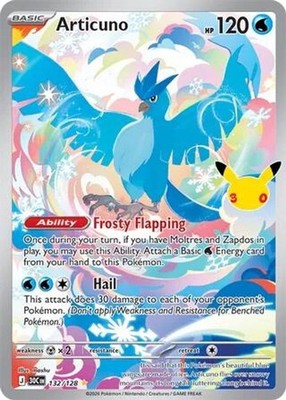 Articuno #132 Holofoil | 30th Celebration