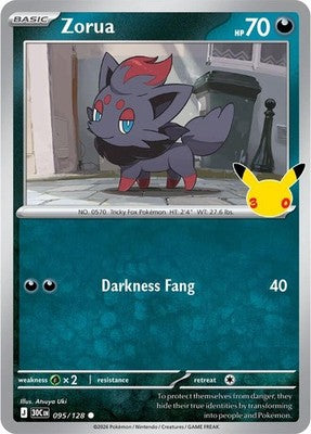 Zorua #95 Holofoil | 30th Celebration
