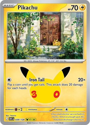 Pikachu #39 Holofoil | 30th Celebration