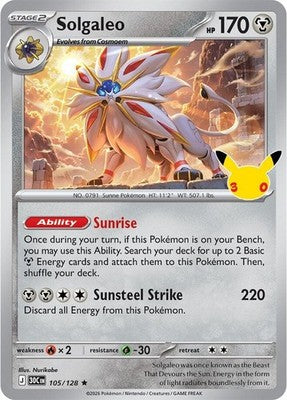 Solgaleo #105 Holofoil | 30th Celebration