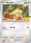 Meowth #113 Holofoil | 30th Celebration