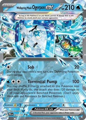Wellspring Mask Ogerpon ex #27 Holofoil | Prismatic Evolutions