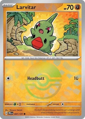 Larvitar #47 Poke Ball Pattern | Prismatic Evolutions