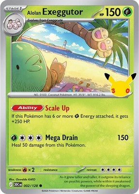 Alolan Exeggutor #2 Holofoil | 30th Celebration