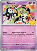 Unown #72 Holofoil | 30th Celebration