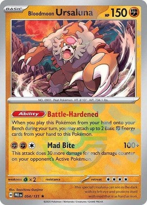 Bloodmoon Ursaluna #54 Poke Ball Pattern | Prismatic Evolutions