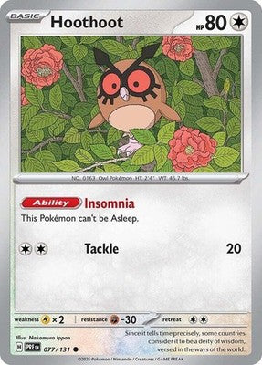 Hoothoot #77 Reverse Holofoil | Prismatic Evolutions
