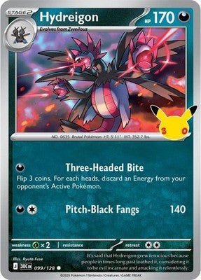 Hydreigon #99 Holofoil | 30th Celebration