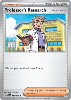 Professor's Research [Professor Oak] #122 Reverse Holofoil | Prismatic Evolutions
