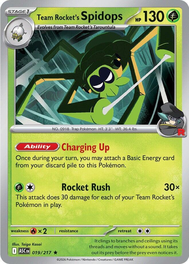 Team Rocket's Spidops #19 Holofoil | Ascended Heroes