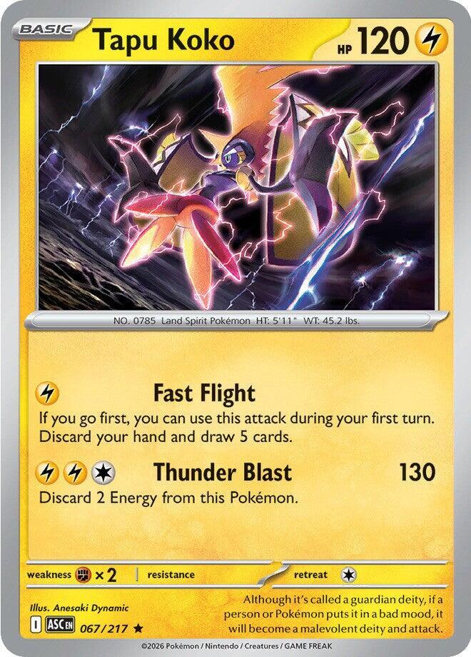 Tapu Koko #67 Holofoil | Ascended Heroes