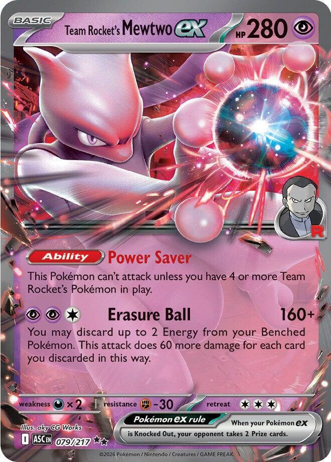 Team Rocket's Mewtwo ex #79 Holofoil | Ascended Heroes