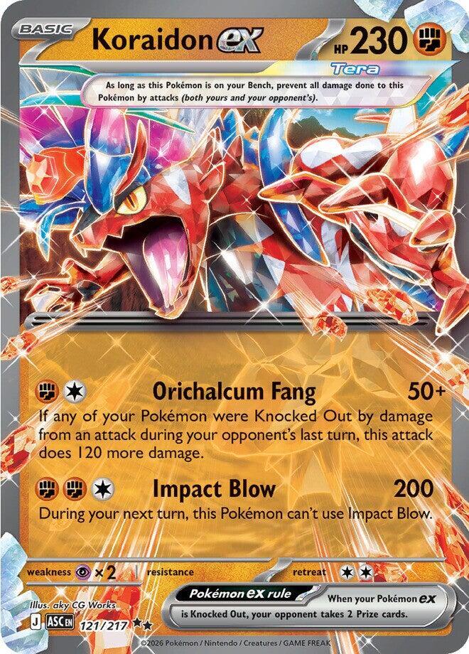 Koraidon ex #121 Holofoil | Ascended Heroes