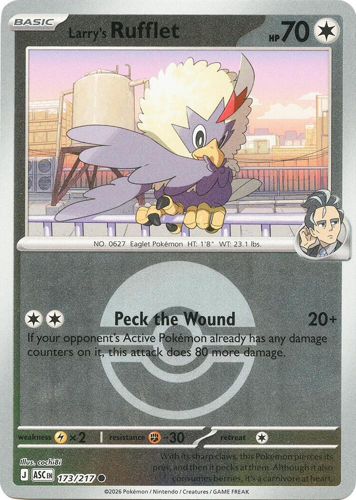Larry's Rufflet #173 Poke Ball Pattern | Ascended Heroes
