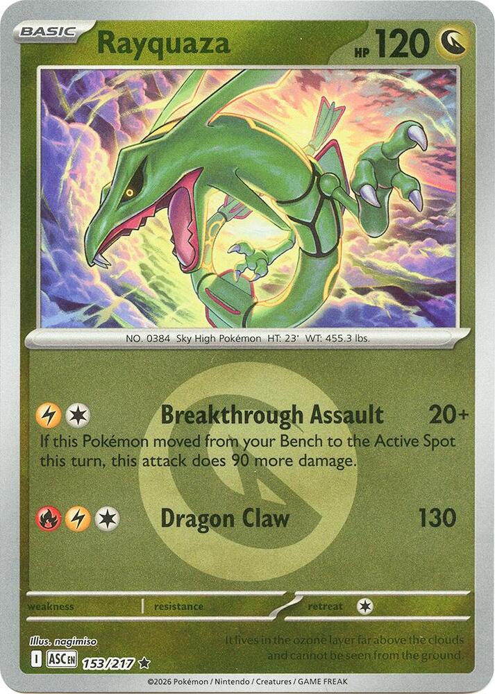 Rayquaza (Energy Symbol Pattern) #153 Reverse Holofoil | Ascended Heroes