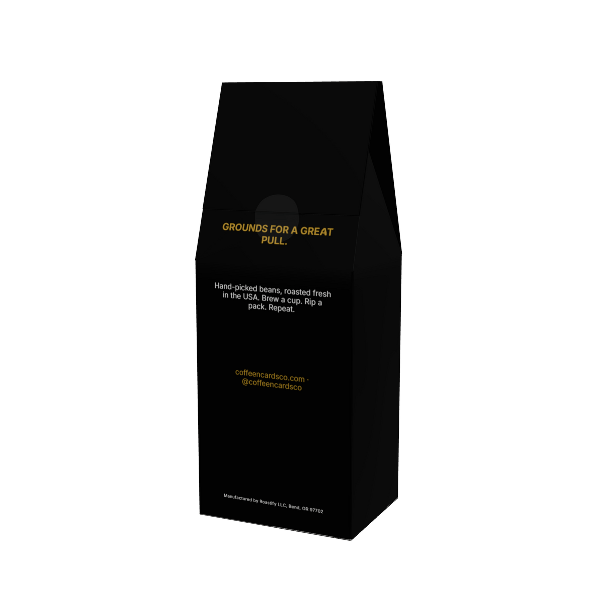 Earth Type Roast 12oz coffee box, back