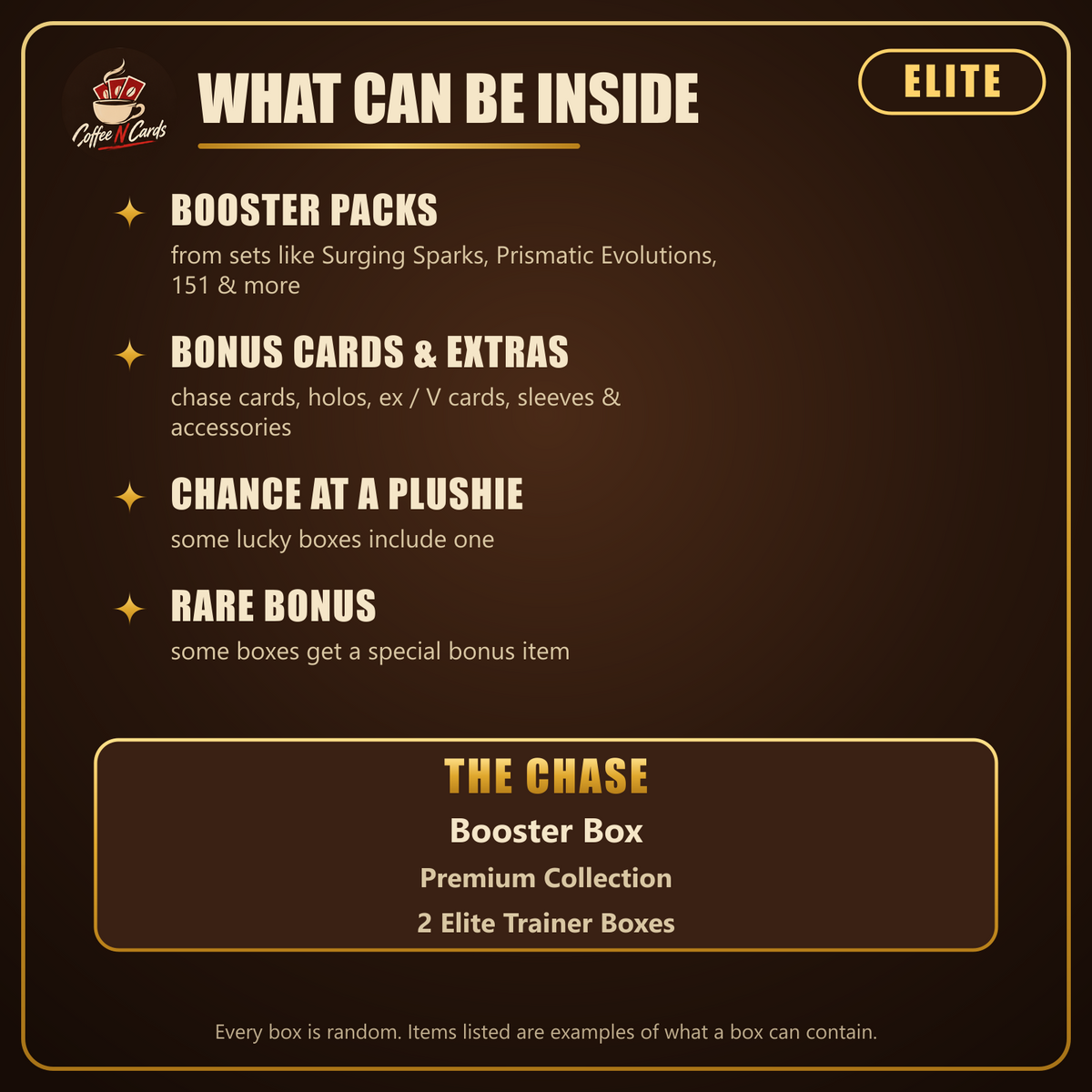 What can be inside an Elite Box