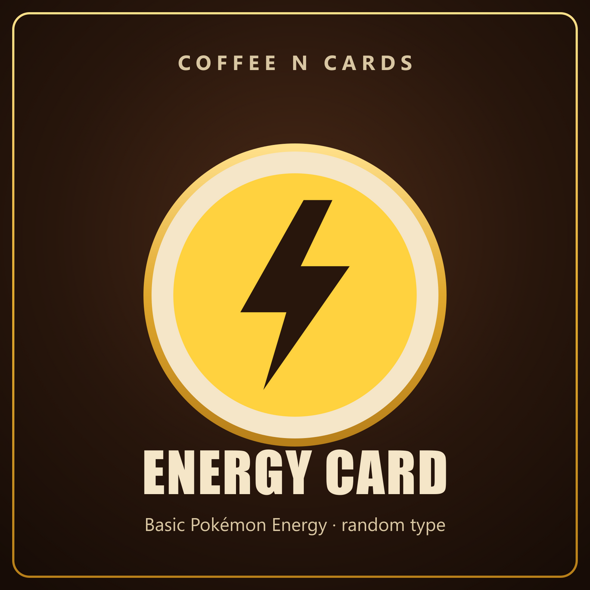Energy Card, a gold Energy symbol