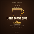 Light Roast Club: Coffee N Cards membership