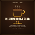 Medium Roast Club: Coffee N Cards membership