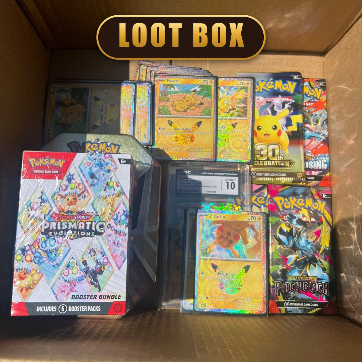 Rookie Box: example of a packed loot box